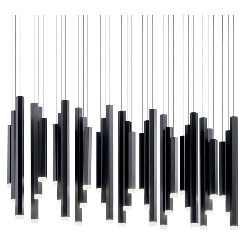 Kichler 84099 Soho 36" Wide Linear Chandelier - Black