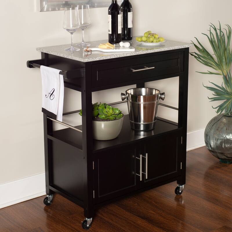 Porch & Den Bigelow Classic Mobile Kitchen Cart
