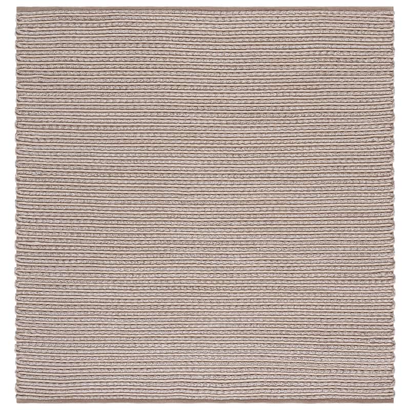 SAFAVIEH Handmade Braided Dede Cotton Rug - Beige - 6' Square