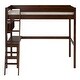 preview thumbnail 11 of 35, Walker Edison Solid Wood Twin Loft Bed with Desk