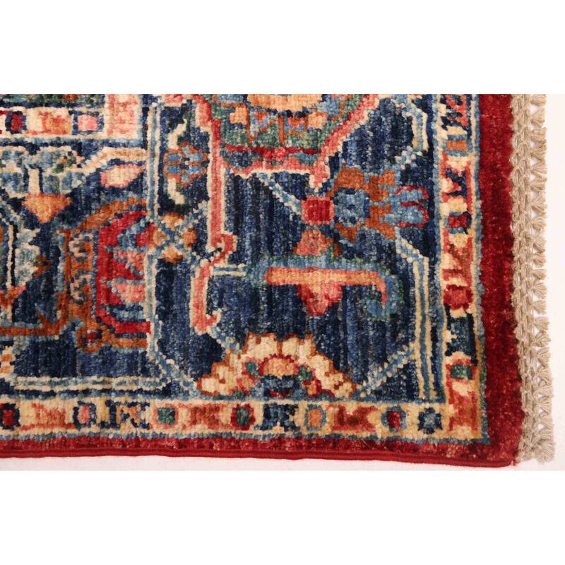 ECARPETGALLERY Hand-knotted Aryana Red Wool Rug - 6'7 x 8'4