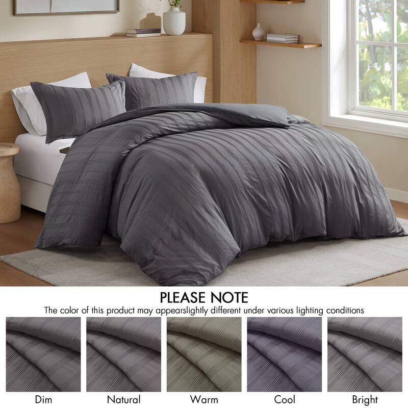 Chelsea Square Logan Woven Striped Duvet Set