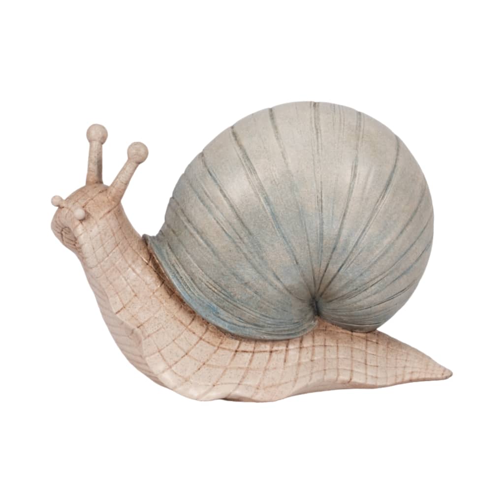 Sagebrook Home 11-inch Green Garden Snail, Durable Polyresin