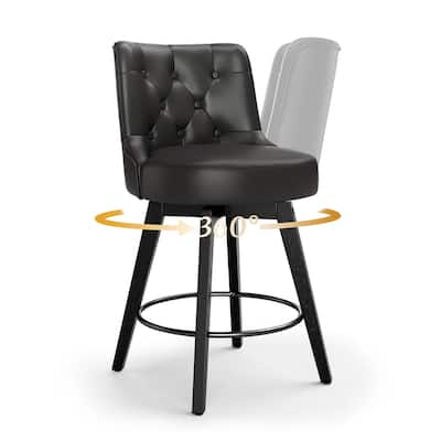 26" Counter Height Bar Stools Swivel Bar stool with Backs - 26" H