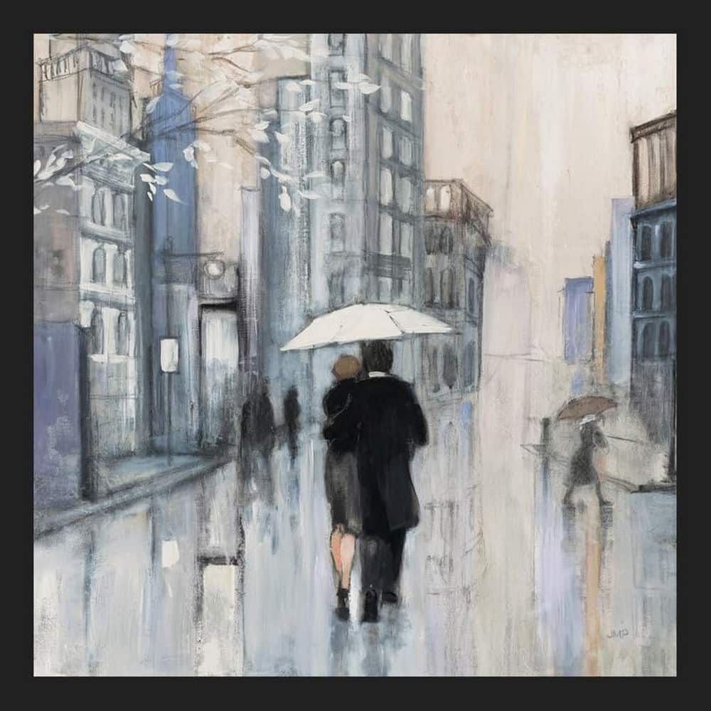 Spring Rain New York Framed Poster