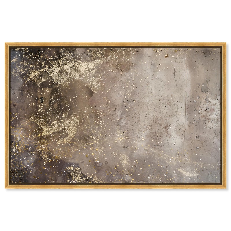 Galactic Traces Canvas by Art Remedy - Gold - 15" x 10"