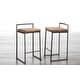 preview thumbnail 45 of 74, Carbon Loft Yadriel Industrial Antique Stackable Counter Stool (Set of 2)