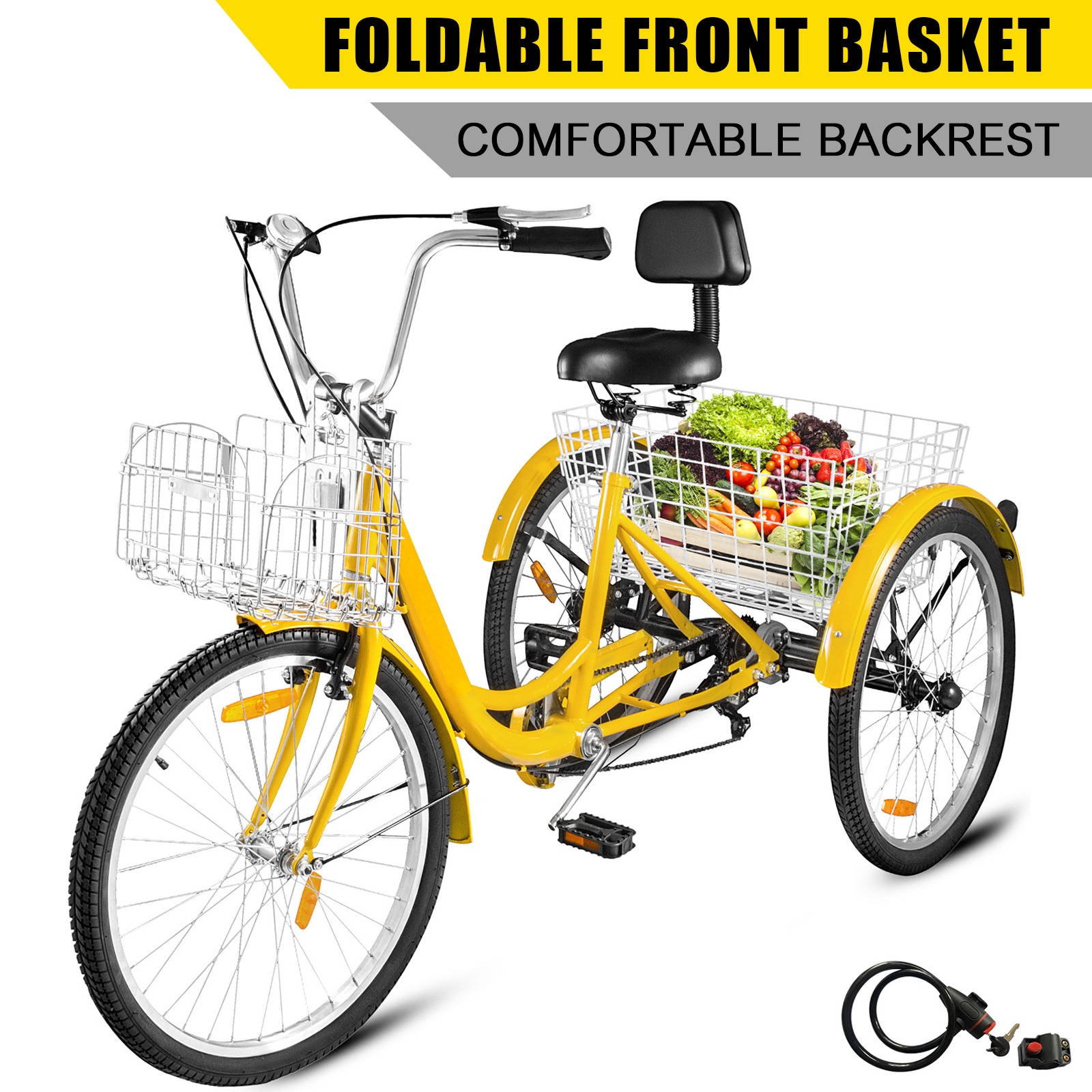 Basket tricycle sales