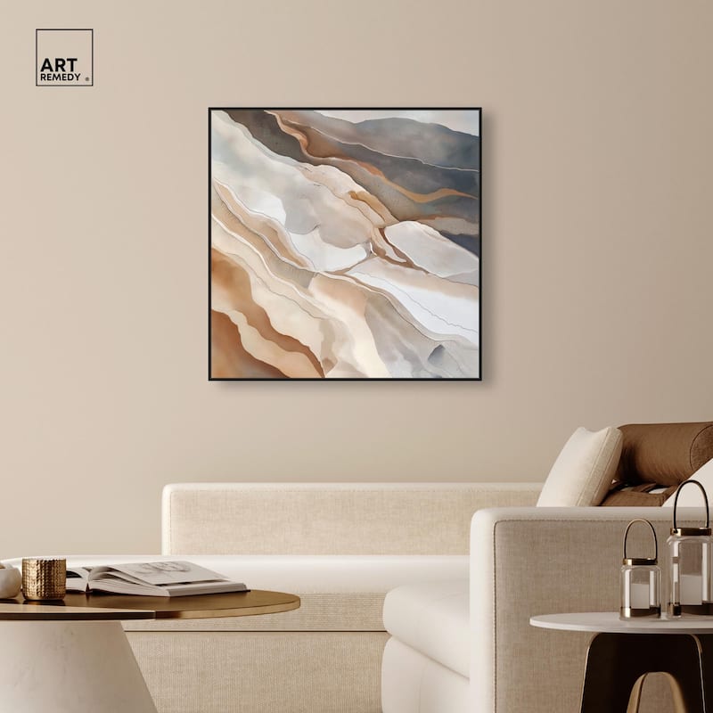 Earthen Flow Canvas by Art Remedy