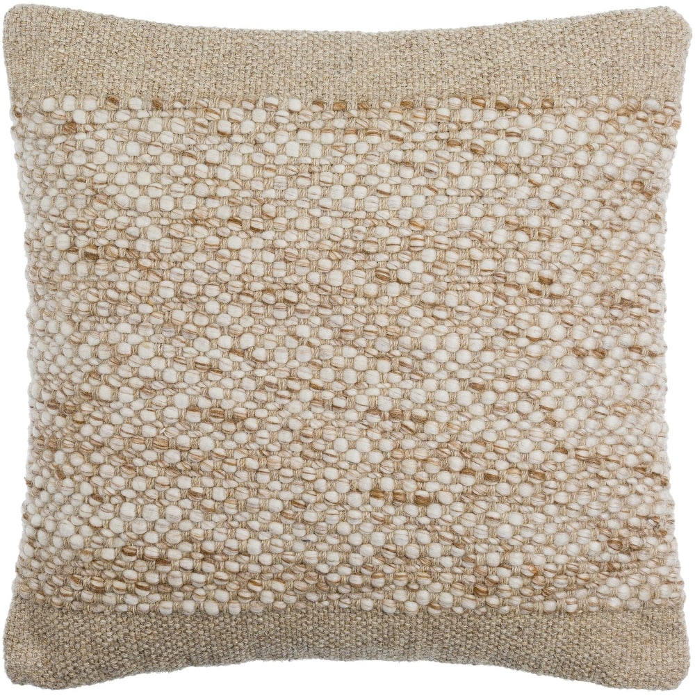 Shiann Farmhouse Border Accent Pillow