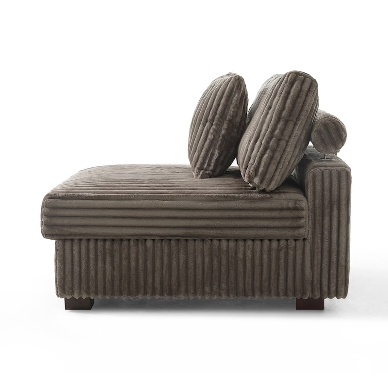 Cotton Flannel Armchair Sofa Corner Chairs for Living Room