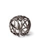 preview thumbnail 1 of 17, Sphaira I Small Silver Cast Aluminum Decorative Tree Branch Orb Small - Silver