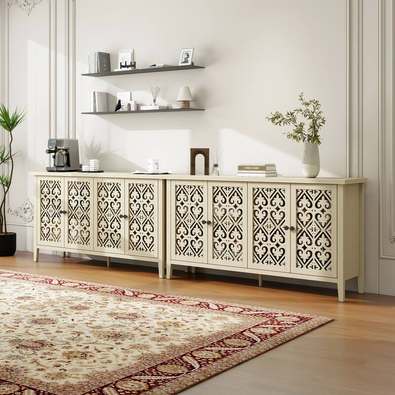 Hollowed-out Cabinet with 4 Doors