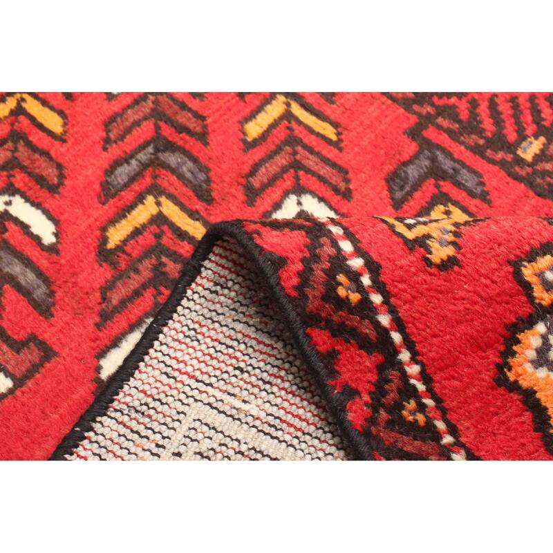 ECARPETGALLERY Hand-knotted Andelz Red Wool Rug - 4'0 x 6'7