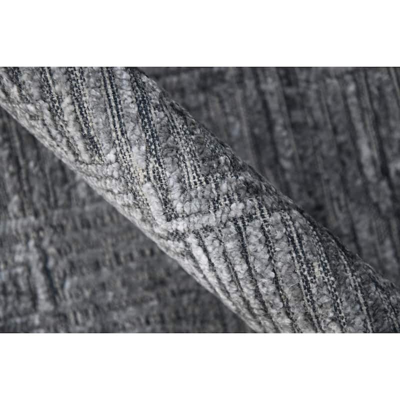 Quartz Desoto Modern & Contemporary Geometric Hand-Knotted Area Rug