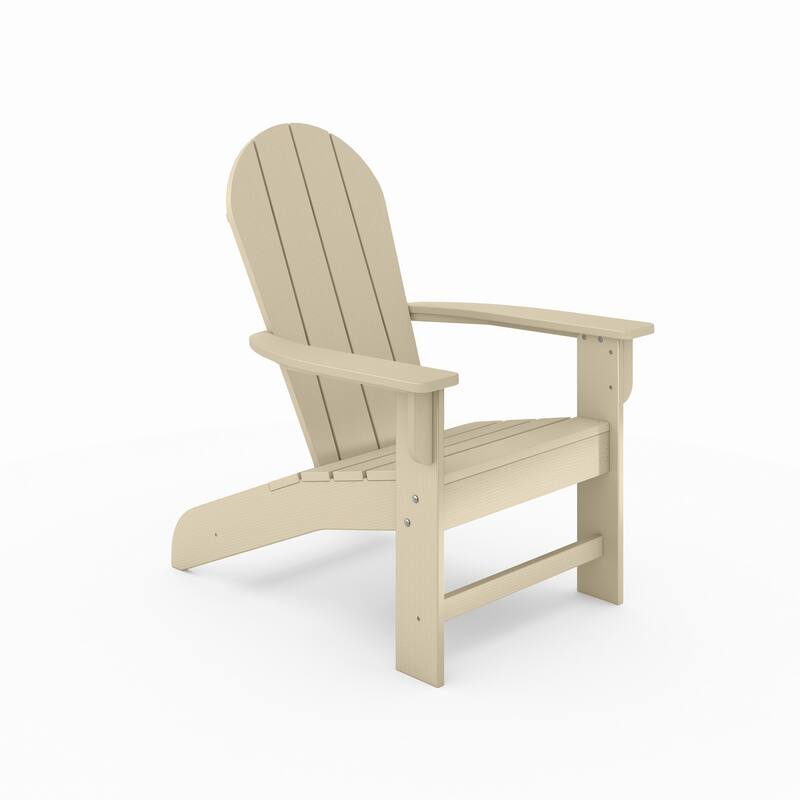 Brown Adirondack Chair - Premium Hdpe Poly Lumber For Pool (Excluding the table)
