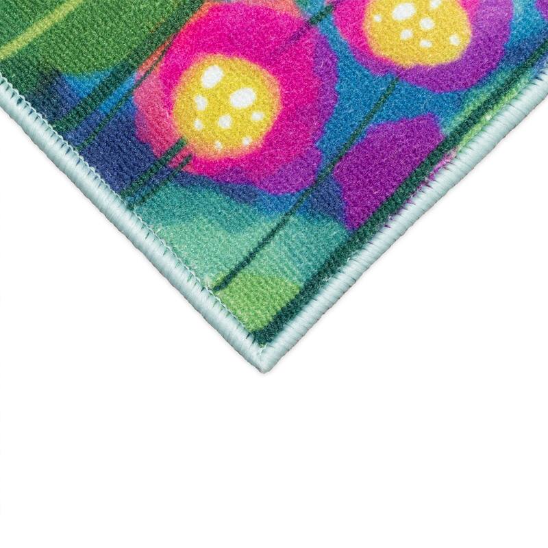Liora Manne Siena Watercolor Wildflower Indoor Mat