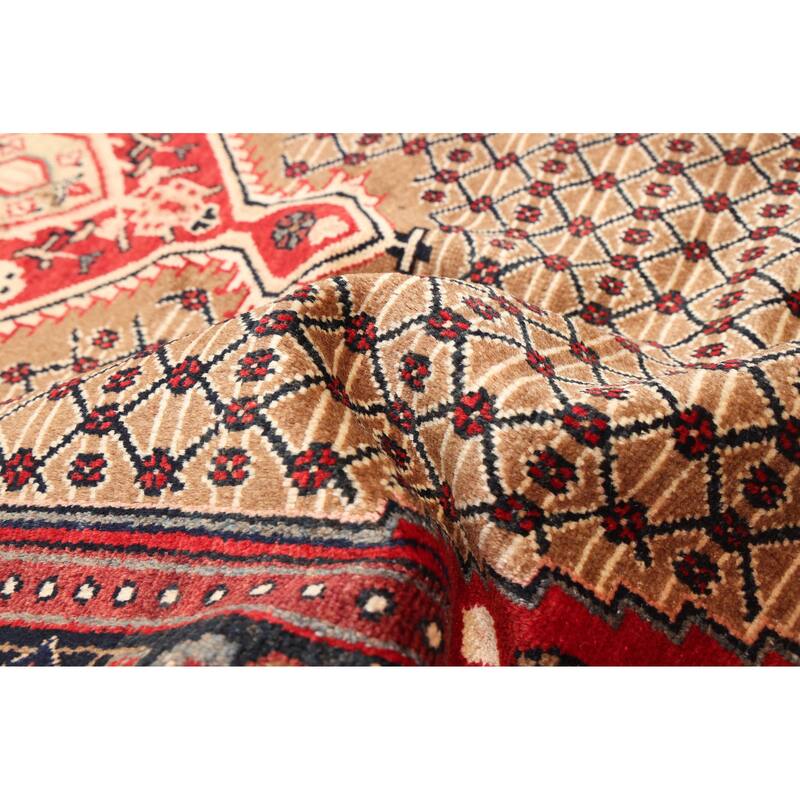 ECARPETGALLERY Hand-knotted Anatolian Vintage Light Brown Wool Rug - 3'11 x 7'1