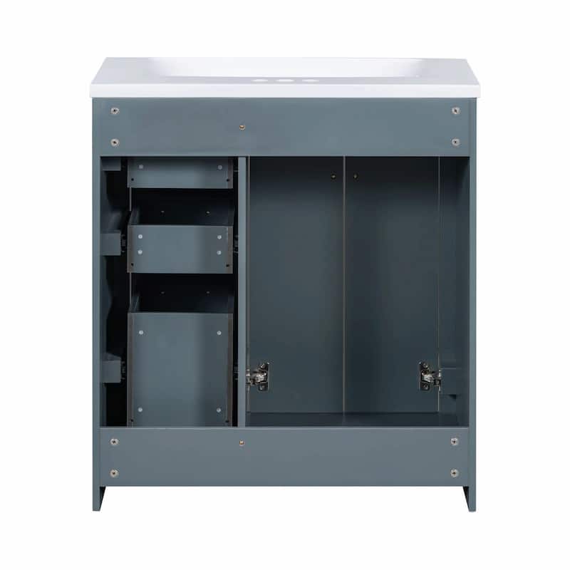 30'' Bathroom Vanity with Resin Sink