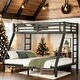 preview thumbnail 2 of 9, Twin XL Over Queen Bunk Bed,Kids Bed Design