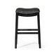 preview thumbnail 93 of 98, Maven Lane 31" Adrien Saddle Kitchen Bar Height Stool - N/A