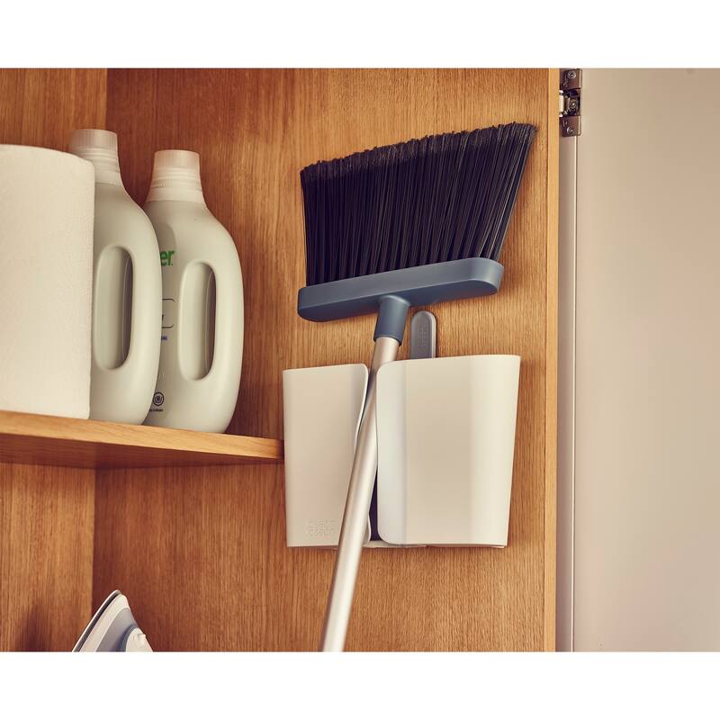 Joseph Joseph CleanStore Wall-mounted Broom with Dust-shield Storage