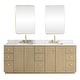 preview thumbnail 56 of 126, Oza Bath Vanity with Quartz Stone Top and Mirror
