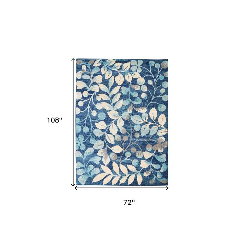 Hunod Power Loomed Stain Resistant Area Rug By HomeRoots - 108' X '72' X '0.5