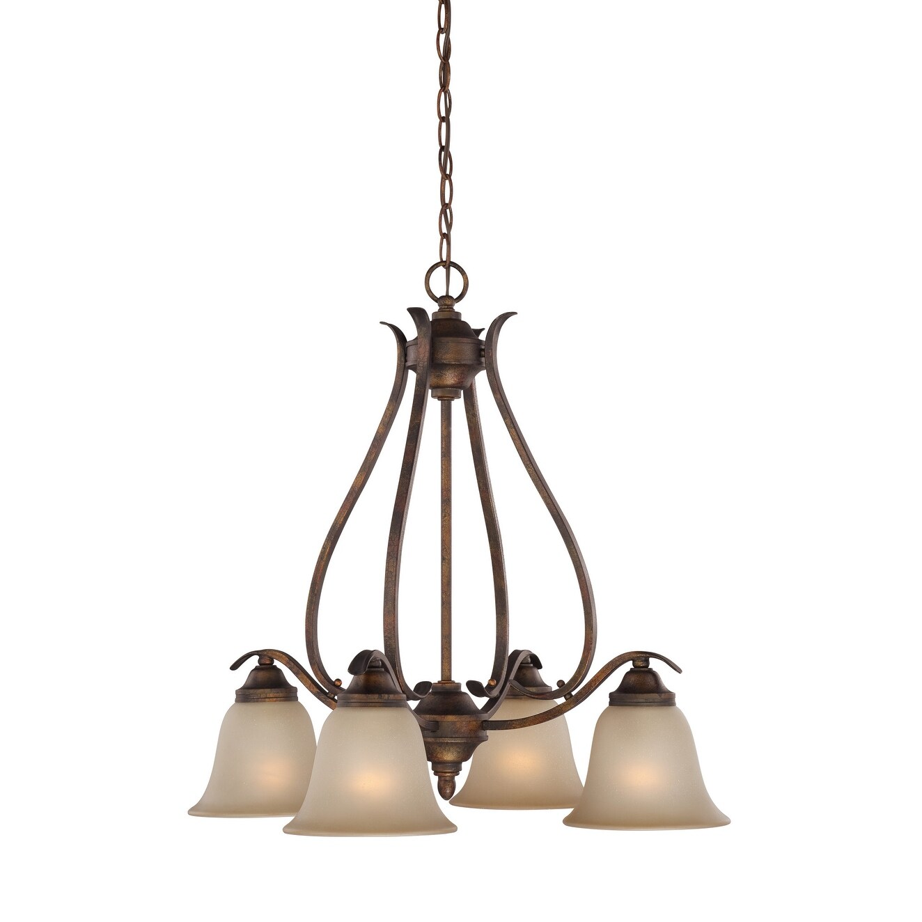 Craftmade 29024  Mckinney 4 Light Chandelier - 25" Wide (Brushed Nickel) - Chandeliers For Bedrooms by Overstock.com