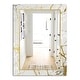 preview thumbnail 2 of 3, Designart 'Marbled Marvelous 3' Glam Printed Wall Mirror
