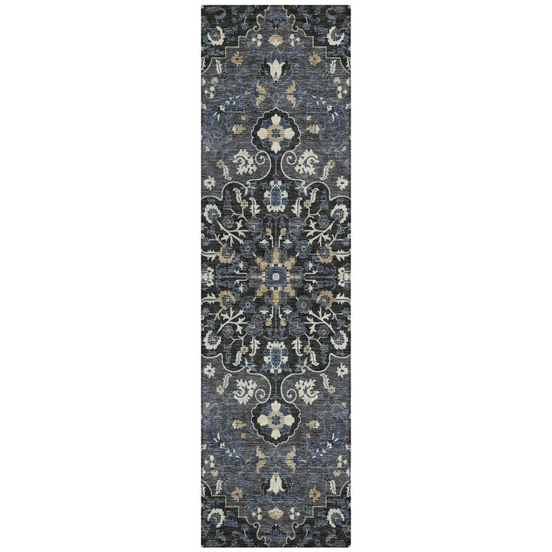 Machine Washable Indoor/ Outdoor Traditional Savannah Chantille Rug