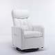 preview thumbnail 24 of 33, Fabric Swivel Gilder Chair With Pocket