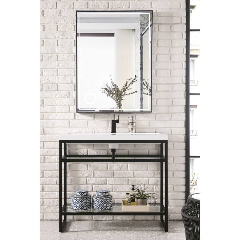 James Martin Vanities C105V39.5WG Boston 39-3/8" Rectangular Porcelain