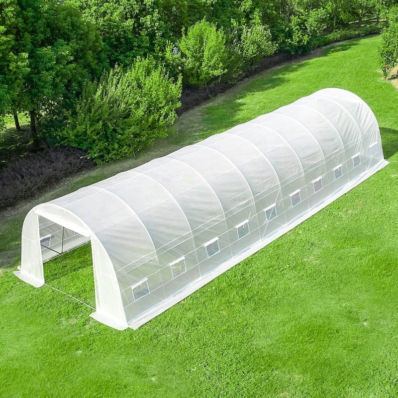 EROMMY Large Walkin Greenhouse, Portable Greenhouse with 2 Rollup