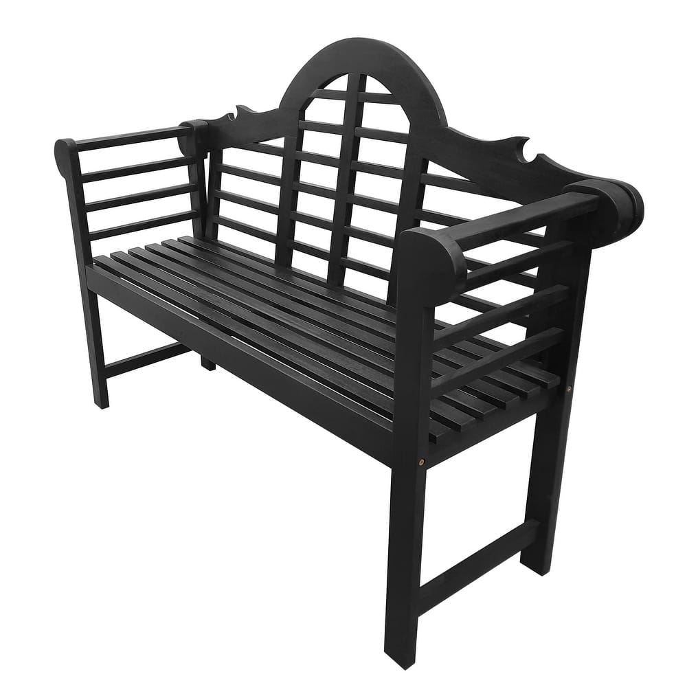 Apollo 51.2" 3-Seat Arched 600-Lbs Support Acacia Wood Outdoor Garden Patio Bench, by JONATHAN Y