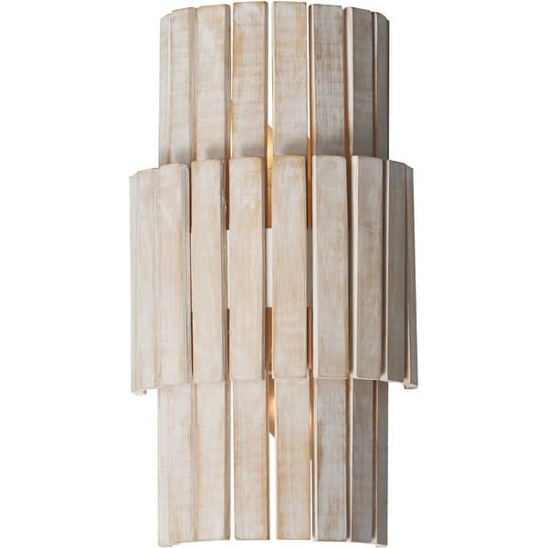 slide 2 of 5, Maxim 14450WWT Satori 2 Light 14" Tall Wall Sconce Ecru