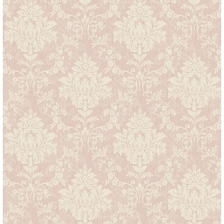 Seabrook Designs Gilroy Antique Damask Unpasted Wallpaper - Bed Bath ...