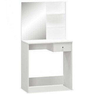 vidaXL Dressing Table Makeup Table Vanity Table with Drawers Engineered Wood