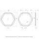 preview thumbnail 8 of 7, Raven Iron Frame Wall Mirror - 40 x 42