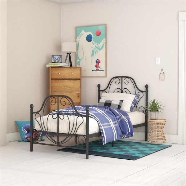 Copper Grove Yangiobod Scrollwork Metal Bed. Opens flyout.
