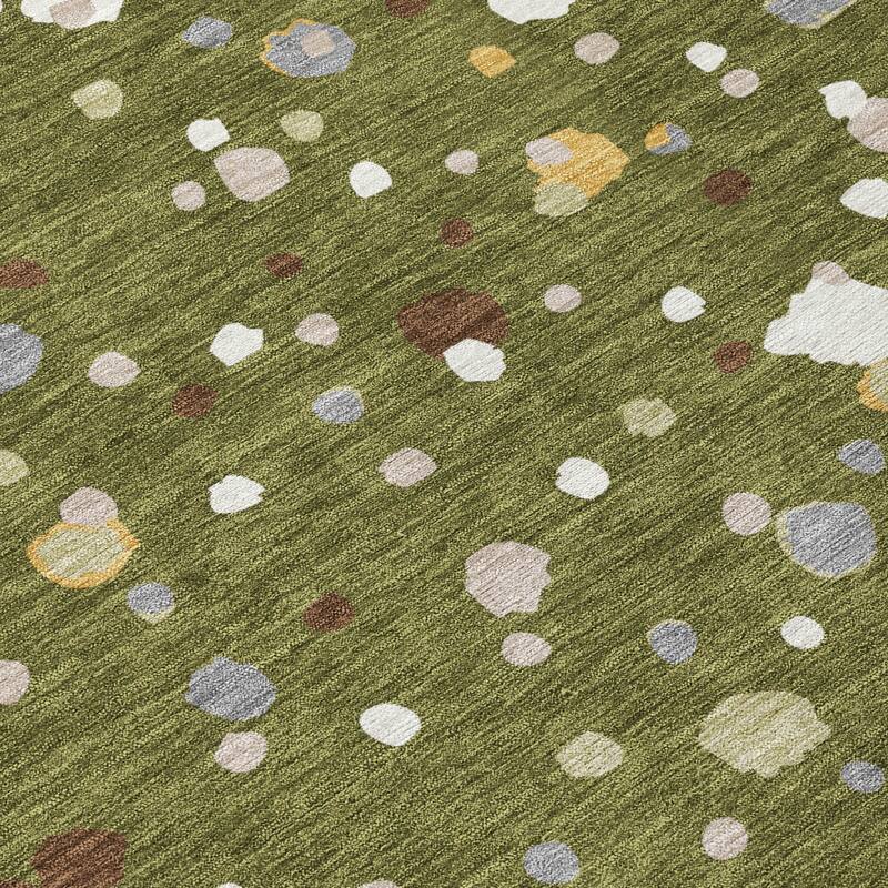 Machine Washable Indoor/ Outdoor Contemporary Sheinelle Chantille Rug