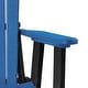 preview thumbnail 5 of 5, OS Home and Office Model Double Balcony Height Glider with Center Table in Blue and Black
