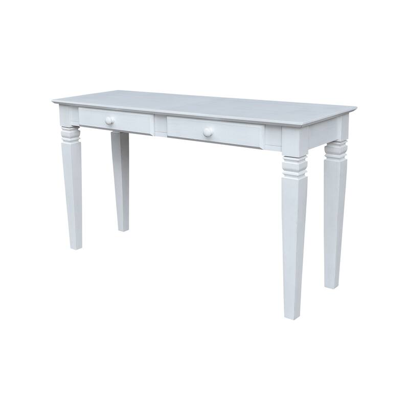 Solid Parawood Java 2-Drawer Sofa Table