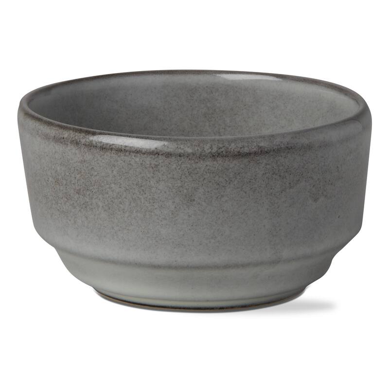 Stinson Small Serving Bowl Light Gray Ceramic 12oz Dishwasher Safe 2.5in H x 5in L x 5in W Everyday Use