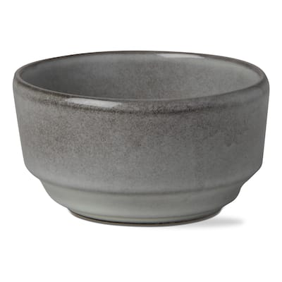 Stinson Small Serving Bowl Light Gray Ceramic 12oz Dishwasher Safe 2.5in H x 5in L x 5in W Everyday Use