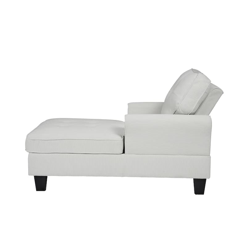 Chaise Lounge Indoor Sleeper Sofa Bed Chair Upholstered Lounge Chair for Bedroom Living Room with Rivets
