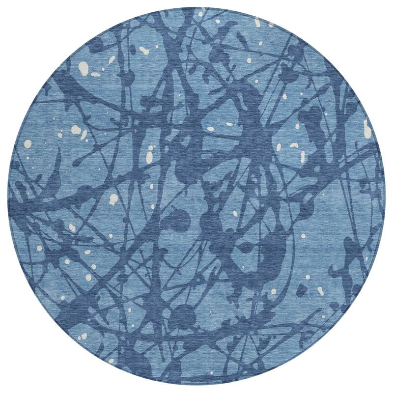 Machine Washable Indoor/ Outdoor Modern Campo Chantille Rug