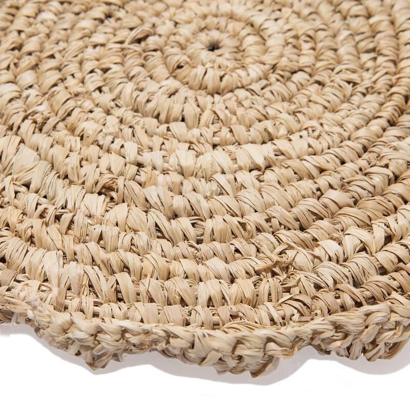 Caravan Blossom Natural Round Placemats - Set of 4