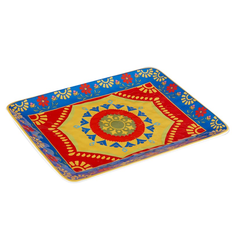 Certified International Spice Love Rectangular Platter - 16" x 12" x 1.25"