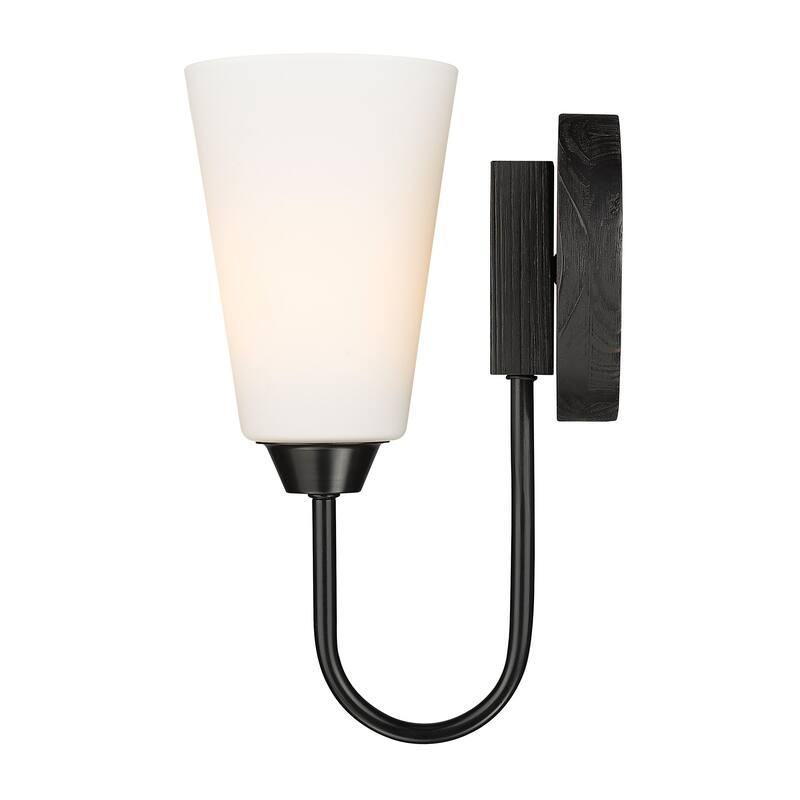 Wry Lighting Neela 1-light Wall Sconce in Matte Black